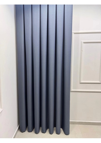 Nivemeshome Roma İndigo 1/3 Sık Pileli Fon Perde Apm Indigo