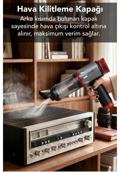 Tr Matt Mcv22 Şarjlı Araç Süpürgesi Kırmızı 22.000pa Güçlü Vakumlu Mini El Süpürgesi Type-c Şarjlı 220m Genel