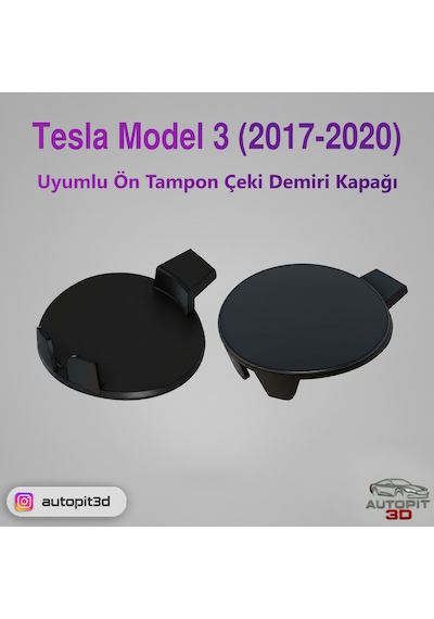 Tesla Model 3 2017-2020 Uyumlu Ön Tampon Çeki Demiri Kapağı