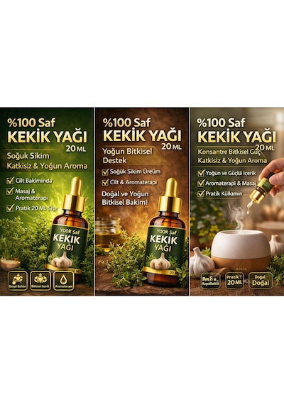 Life %100 Saf Kekik Yağı 20 Ml Soğuk Sıkım, Katkısız Doğal Bakım