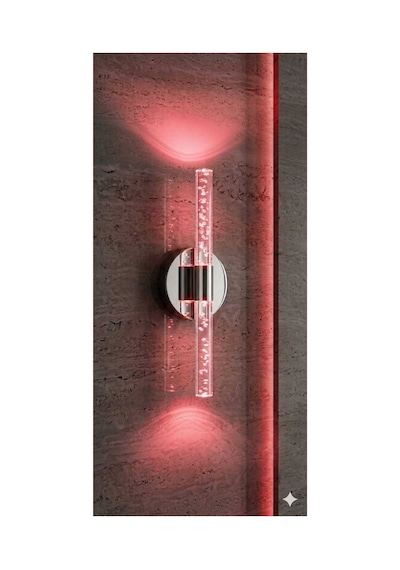 Bubbleflux Small 31 Cm Modern Tasarım Led Aplik - Duvar Lambası - Antrasit Gri - Elektrikli - Rgb Kumandalı Antrasit Rgb Elektrikli Kumandalı