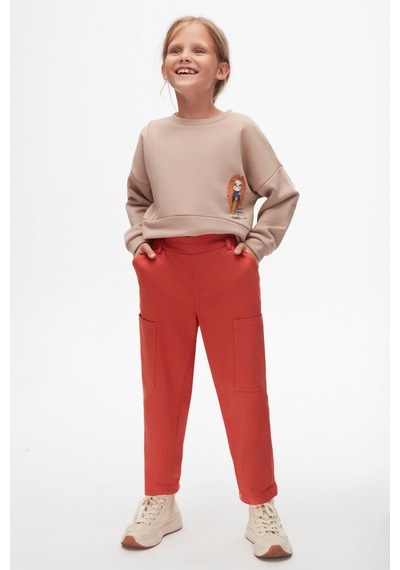 Xo Kids Kız Çocuk Pantolon 4-8 Yaş 57506 Kiremit