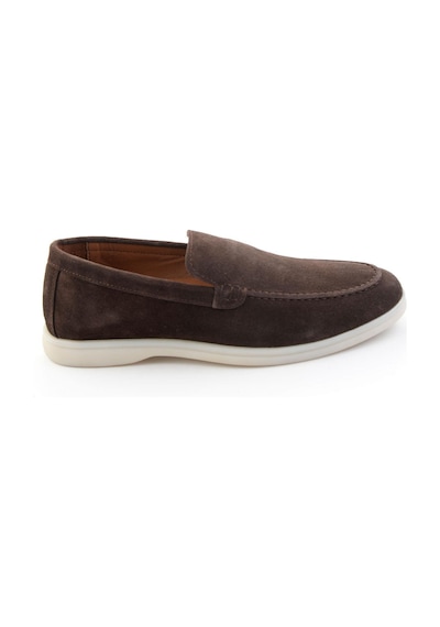 Kahve Hakiki Deri Erkek Loafer Ayakkabı E01079010102 Kahve