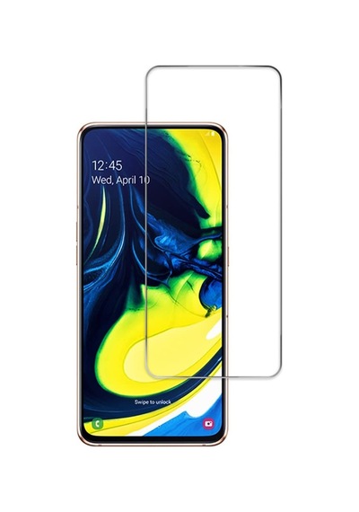 Samsung Galaxy A80 İle Uyumlu Ekran Koruyucu Şeffaf Temperli Kırılmaz Cam Ekran Koruyucu