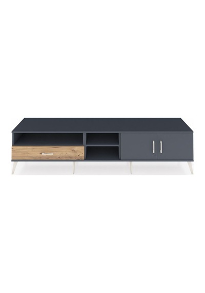 Hyperion Tv Ünitesi 3 Raflı Tek Çekmeceli 2 Kapaklı 220x44x51 Antrasit-antrasit/çam Antrasıt/atlas Çam - Antrasıt Hyperion Tv Ünitesi 3 Raflı Tek Çekmeceli 2 Kapaklı 220x44x51 Antrasit-antrasit/çam Antrasıt/atlas Çam - Antrasıt