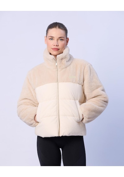 Kappa Elena Kadın Ekru Regular Sherpa Mont