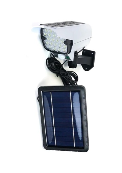 4.7mt Kablolu Güneş Enerji Panelli Kamera Görünümlü Güneş Enerjili Solar Bahçe Lambası 3mod +kumanda