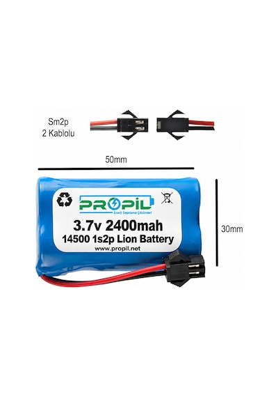 3.7v 2400 Mah 14500 Lion Oyuncak Pili Yüksek Kapasite