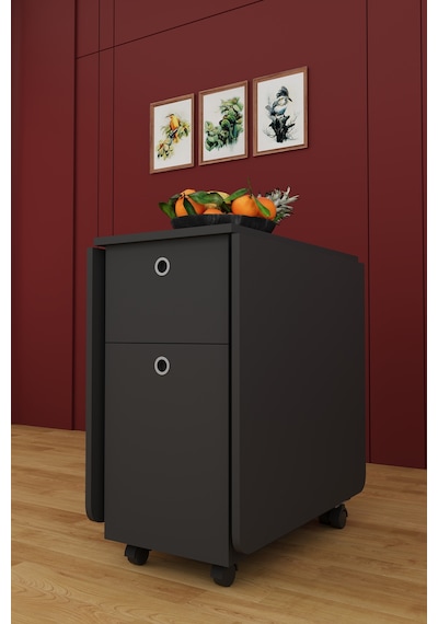 Lüks Katlanır Mutfak Yemek Masası %100 Mdf Pratik Çekmeceli Çalışma Masası Km99 Koyu Gri Lüks Katlanır Mutfak Yemek Masası %100 Mdf Pratik Çekmeceli Çalışma Masası Km99 Koyu Gri