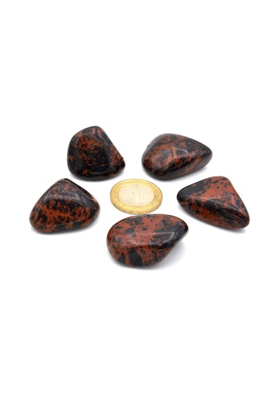 Hakiki Tamburlu Doğal Mahogany Obsidyen Kaya Parçası 1.Kalite