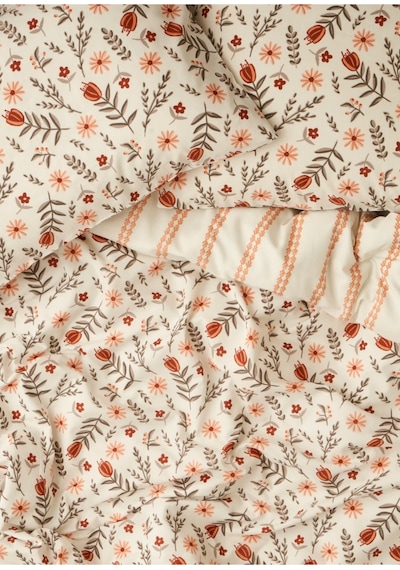 Bella Maison Florian Pamuklu Çift Kişilik Nevresim Seti Kiremit 200x220 Cm Kiremit