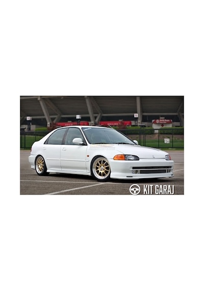 Kit Garaj Civic 92-95 Sedan Mugen Ön Ek Plastik No: 3 Boyasız