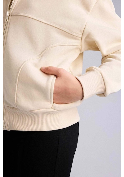 Defacto Fermualı Sweatshirt Kız Çocuk G6822a826sper117 Ekru-er117