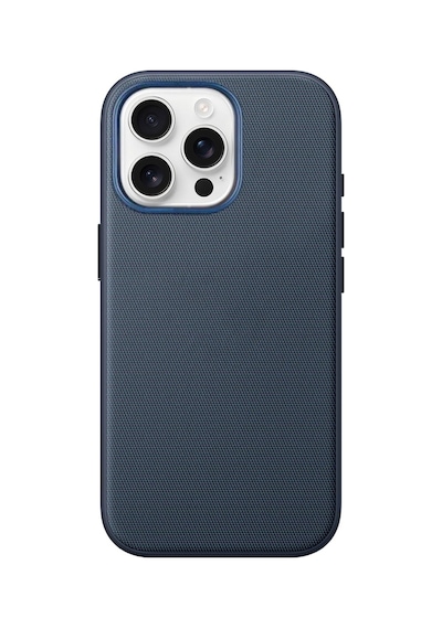 Teleplus Apple, Uyumlu iPhone 15 Pro Kılıf Tech-weave Kumaş Magsafe Kılıf Lacivert