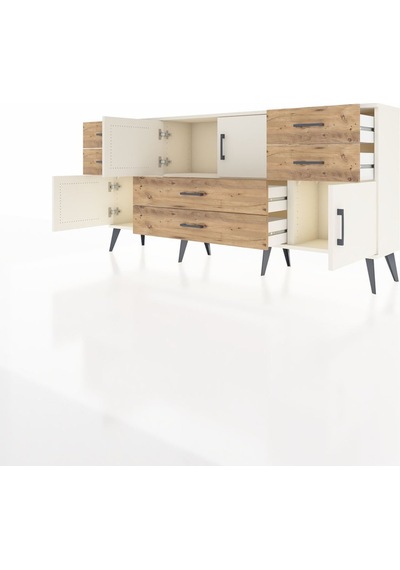 Arges Konsol 3 Raflı 6 Çekmeceli 4 Kapaklı 176x30x83 Aytaşı-aytaşı/çam Aytaşı/çam Arges Konsol 3 Raflı 6 Çekmeceli 4 Kapaklı 176x30x83 Aytaşı-aytaşı/çam Aytaşı/çam