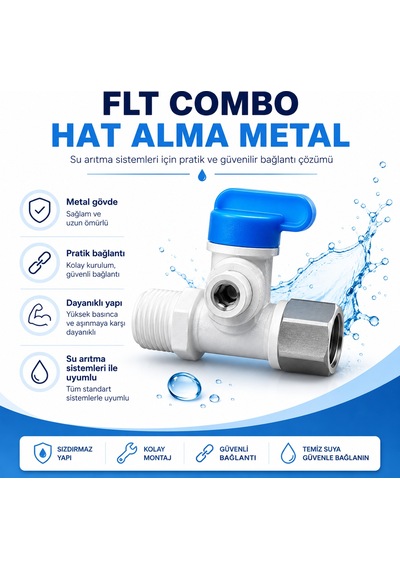 Su Arıtma Cihazı Metal Hat Alma Vanası Flt Combo 608696159