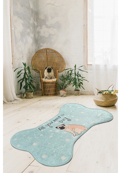 Pug Djt 70X120 Cm Pet Paspası, Köpek Paspası, Halısı