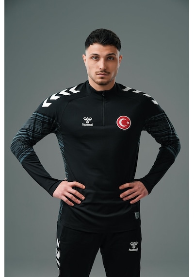 Hummel Milli Takım Line Antrenman Eşofman Üstü Siyah