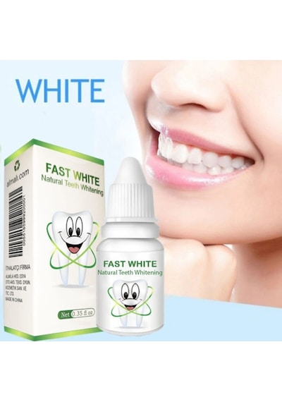 Fast White Natural Teeth Whitening Diş Beyazlatma ve Tartar Temizleme Sıvısı 10 ML