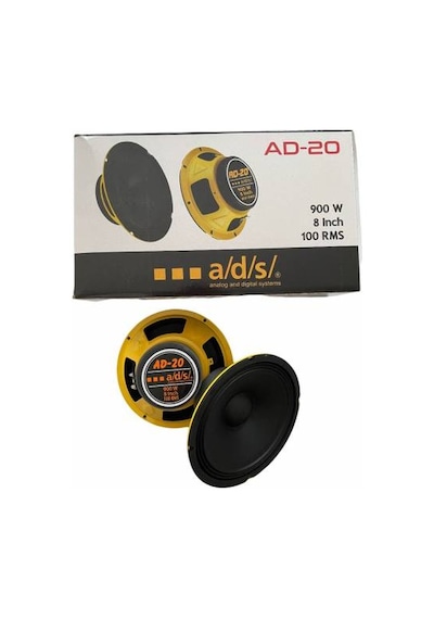 Ads Ad20 900Watt 20Cm Profesyonel Anfi Uyumlu Midrange Hoparlör T