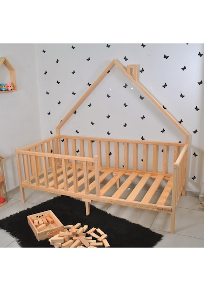 Markaawm Markaawm Montessori Yatak Çocuk Doğal Çam Ağacından 90X190 Defne (467712008) Akçaağaç