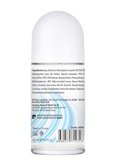 Pierre Cardin Roll-on Kadın Deodorant Ter Kokusu Leke Bırakmayan 48 Saat perspirant Koruma Fresh Natural Doğal Tazelik 50 Ml