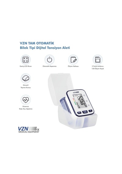 Vzn Bilek Tipi Türkçe Konuşan Otomatik Dijital Tansiyon Aleti