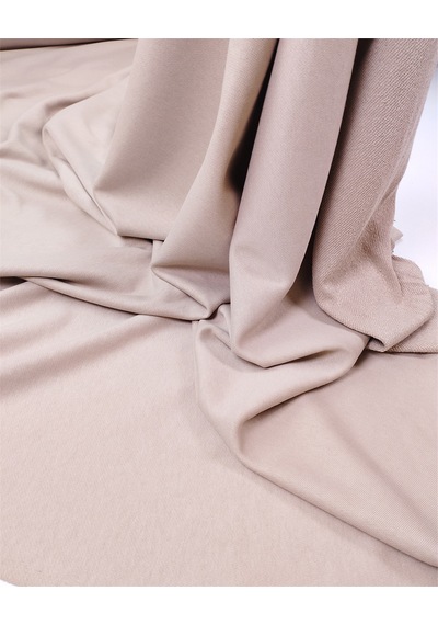 Bej Renk Pamuklu Yumuşak Dökümlü İki İp Penye Kumaş Eşofmanlık & Sweatshirtlük 180x130cm-12671