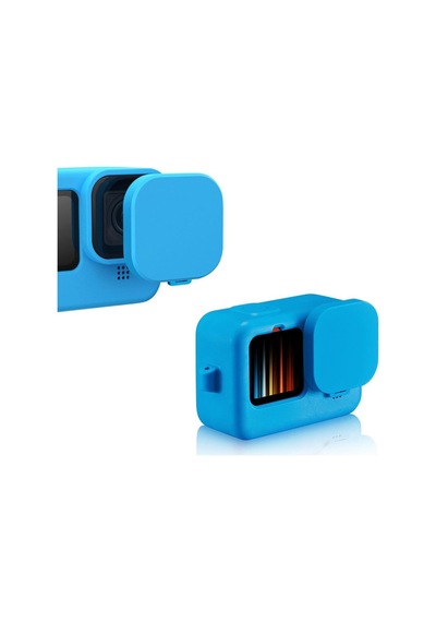 Sanger Go212a Gopro Hero 9 Silikon Kılıf Mavi