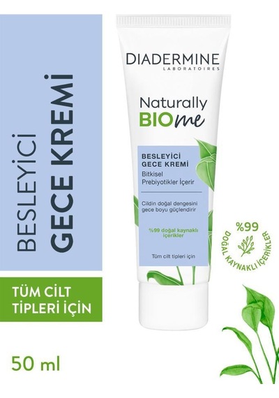 Diadermine Naturally Bio Me Nemlendirici Gündüz Kremi + Besleyici