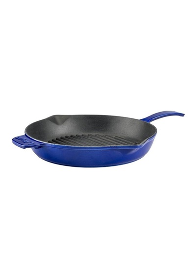 Lava Yuvarlak Saplı Izgara Tava 28 Cm Mavi Lv Y Gt 28 K0 B