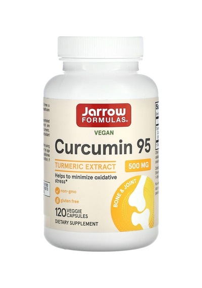 Jarrow Formulas, Curcumin 95, Turmeric Extract, 500 Mg, 120 Veggie Capsules