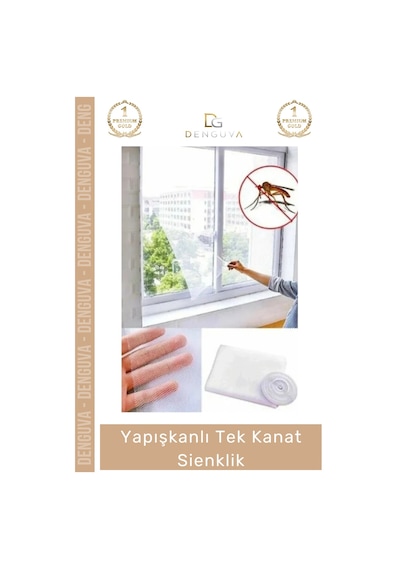 Yapışkanlısineklik Pratik Pencere Tülü Haşere Kovucu Dayanıklı İnce Gözenekli Yapışkanlı Tek Kanat