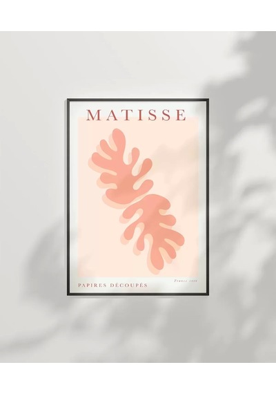 Çerçevesiz Poster Matisse Pembe Bitki