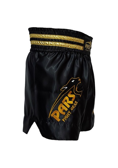 Pars Muay Thai Şortu Nakışlı Siyah PRS-1104
