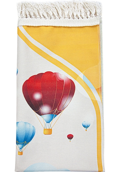 Dijital Baskılı Çocuk Seccadesi - Balonlu Ve Traktörlü - 44 X 78 Cm