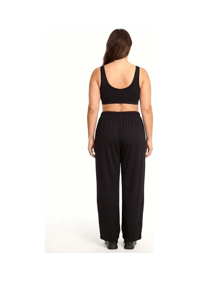 Akbeniz Kadın Siyah Büyük Beden Pijama Altı