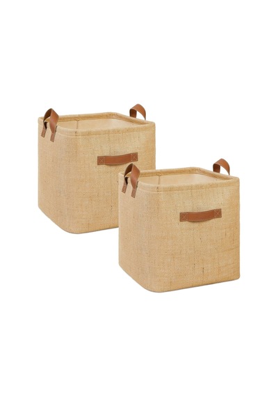 Textie 2'li Jüt Sepet Set 30 X 30 X 30 Cm Genel