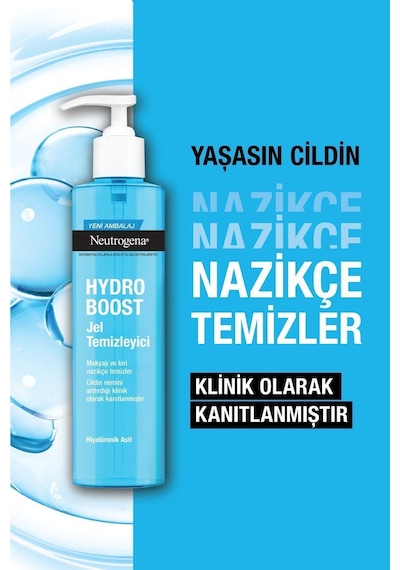 Neutrogena Hydro Boost Jel Yüz Temizleyici 200 ml