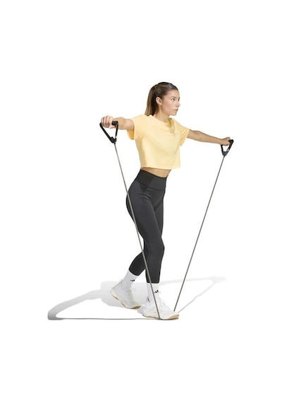 Adidas Train Essentials Boxy Workout Kadın Sarı Yuvarlak Yaka Tişört Sarı