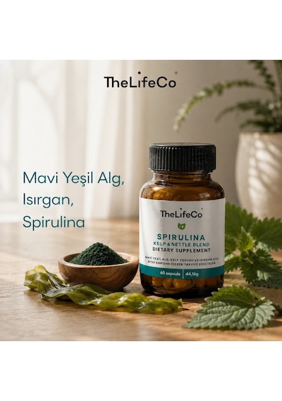 TheLifeCo Spirulina Kelp & Nettle 60 Kapsül
