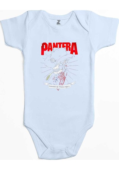 Zepplin Giyim Pantera Cowboys Siyah Bebek Body Zıbın