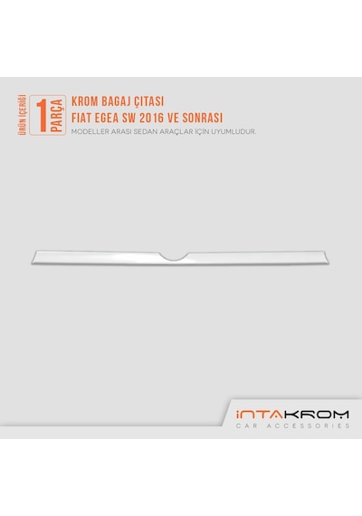 Fiat Egea Sw Krom Bagaj Çıtası 2016 Ve Üzeri Geniş Tip