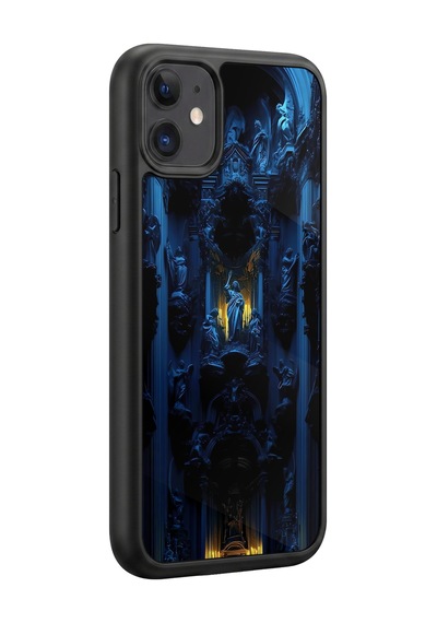 İphone 11 Uyumlu Gotik Desenli Kamera Korumalı Darbelere Dayanıklı Kılıf 1252-gotik-iphone11