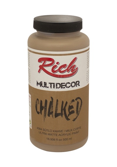 Rich Multi Decor Chalked Akrilik Boya 4584 Sütlü Kahve 500 Cc