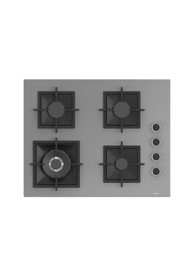 Flowart Silentart Serisi QBL63CPR +D082-SA -  Gri Cam Ankastre Set