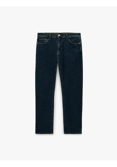 Koton Normal Bel Cepli Pamuklu Straight Jean Pantolon - Mark Jean Koyu İndigo 7wam40258nd Koton Normal Bel Cepli Pamuklu Straight Jean Pantolon - Mark Jean Koyu İndigo 7wam40258nd