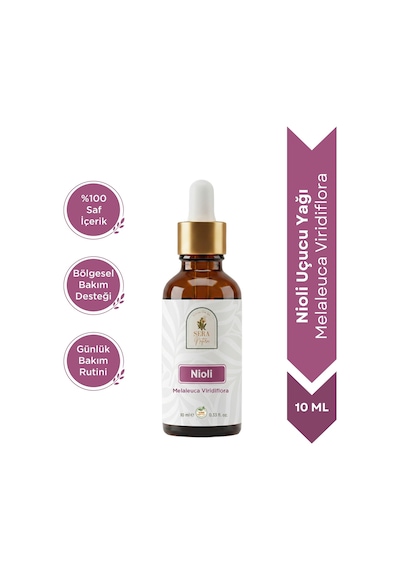 %100 Saf Nioli Uçucu Yağı 10 Ml - Niaouli Essential Oil Melaleuca Viridiflora Nioli
