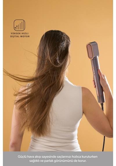 Homend Hairmony 4606H Saç Kurutma ve Şekillendirme Seti Mor