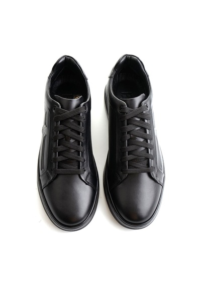 Bambi Siyah Napa Hakiki Deri Erkek Sneaker E01774070043
